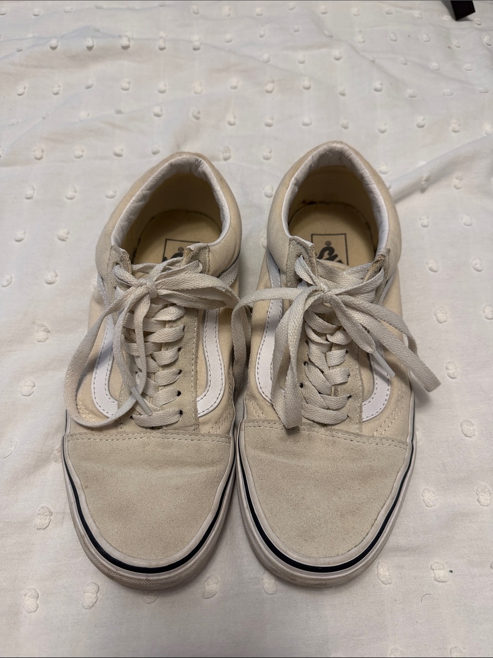 Women's Cream Vans